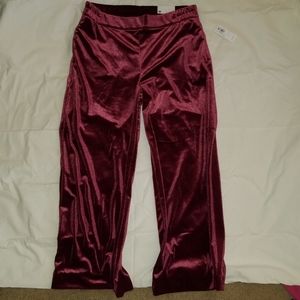flowy velvet yoga pants